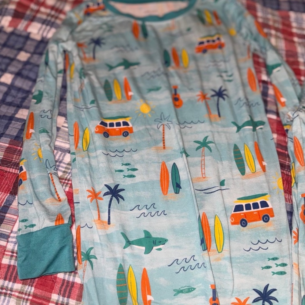 Little Sleepies Surf Life 2 piece pajama set - 7/8 - Picture 2 of 4